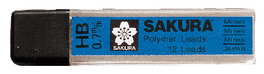 Sakura Recarga de portamina 0.7 mm HB minas de polímero